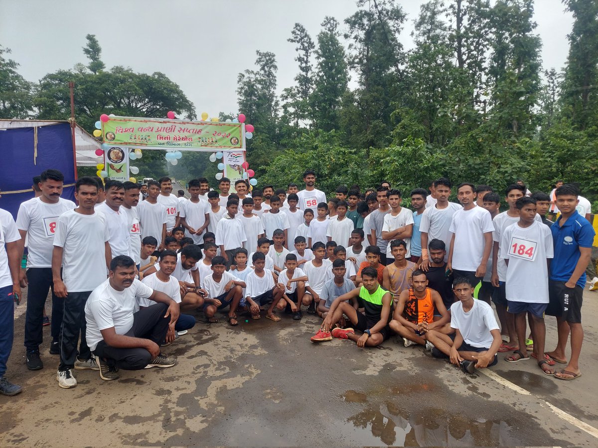 Kamlesh__Baria's tweet photo. વન્યપ્રાણી સપ્તાહ 2022ની ઉજવણી.
_ડાંગ વનવિભાગ,આહવા🌱
#WildlifeWeek2022
#Minimarathon 🏃🏻♂️🏃🏼♀️
#Theme2022 -"Recovering key species for ecosystem restoration",🦁🐆🐍🐾@rg_chaudhari@Rathore_jorsinh
@kamleshK103@Anilkhasiya5 @chandu_khasiya @CMOGuj @DCFDangsouth@DCFDangnorth@ddo_dangs https://t.co/O3jcsHWhVl