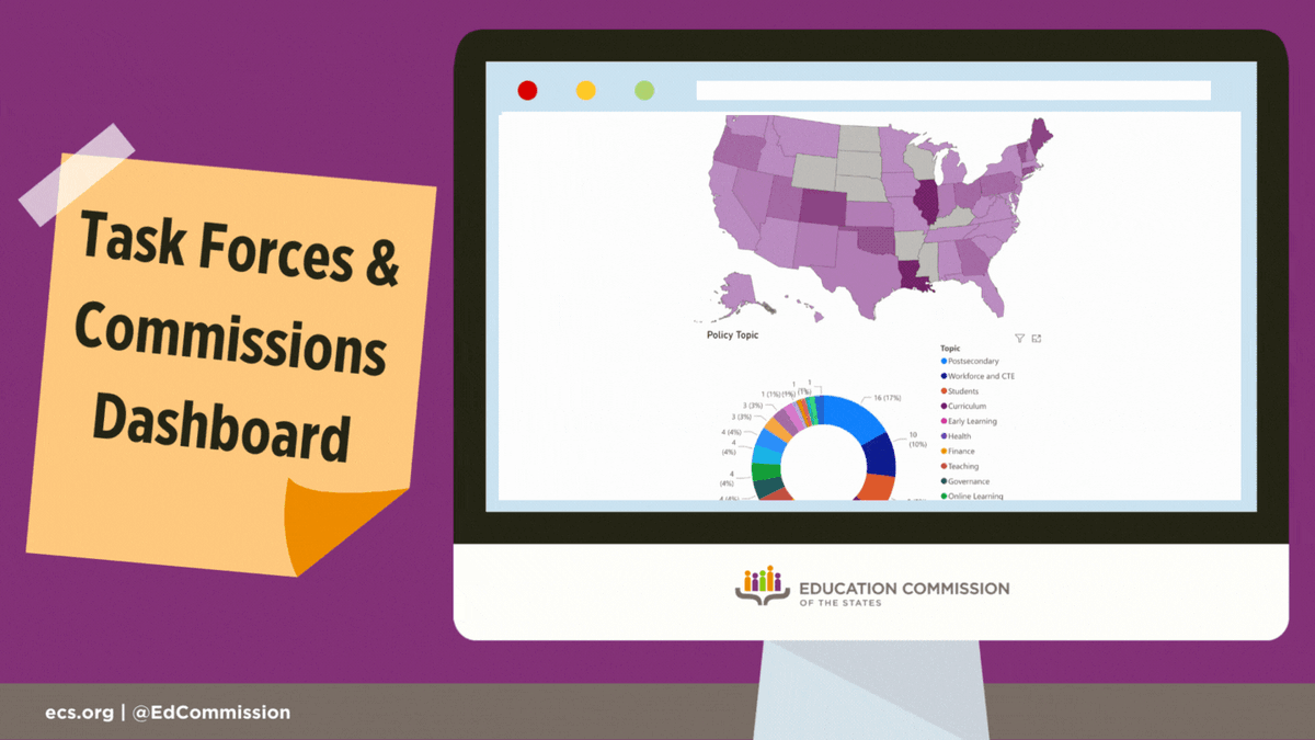 McCannMeghan's tweet photo. Check out the latest from @EdCommission! This dashboard looks at task forces and commissions focused on education issues in all 50 states! https://t.co/nSdTnAI8q9
