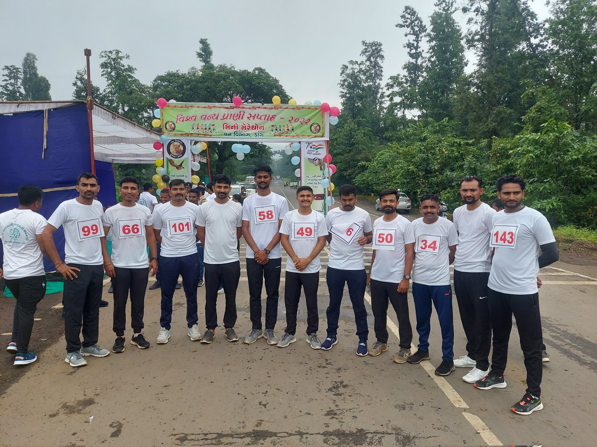 Kamlesh__Baria's tweet photo. વન્યપ્રાણી સપ્તાહ 2022ની ઉજવણી.
_ડાંગ વનવિભાગ,આહવા🌱
#WildlifeWeek2022
#Minimarathon 🏃🏻♂️🏃🏼♀️
#Theme2022 -"Recovering key species for ecosystem restoration",🦁🐆🐍🐾@rg_chaudhari@Rathore_jorsinh
@kamleshK103@Anilkhasiya5 @chandu_khasiya @CMOGuj @DCFDangsouth@DCFDangnorth@ddo_dangs https://t.co/O3jcsHWhVl