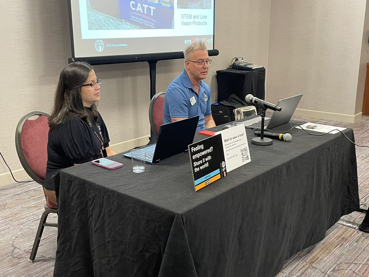 APHfortheBlind's tweet photo. Another morning full of fun sessions at Annual Meeting that included learning about Code Jumper, APH’s outreach efforts in Puerto Rico, and an accessible escape room! #APH22 https://t.co/sRsTwqZKEk