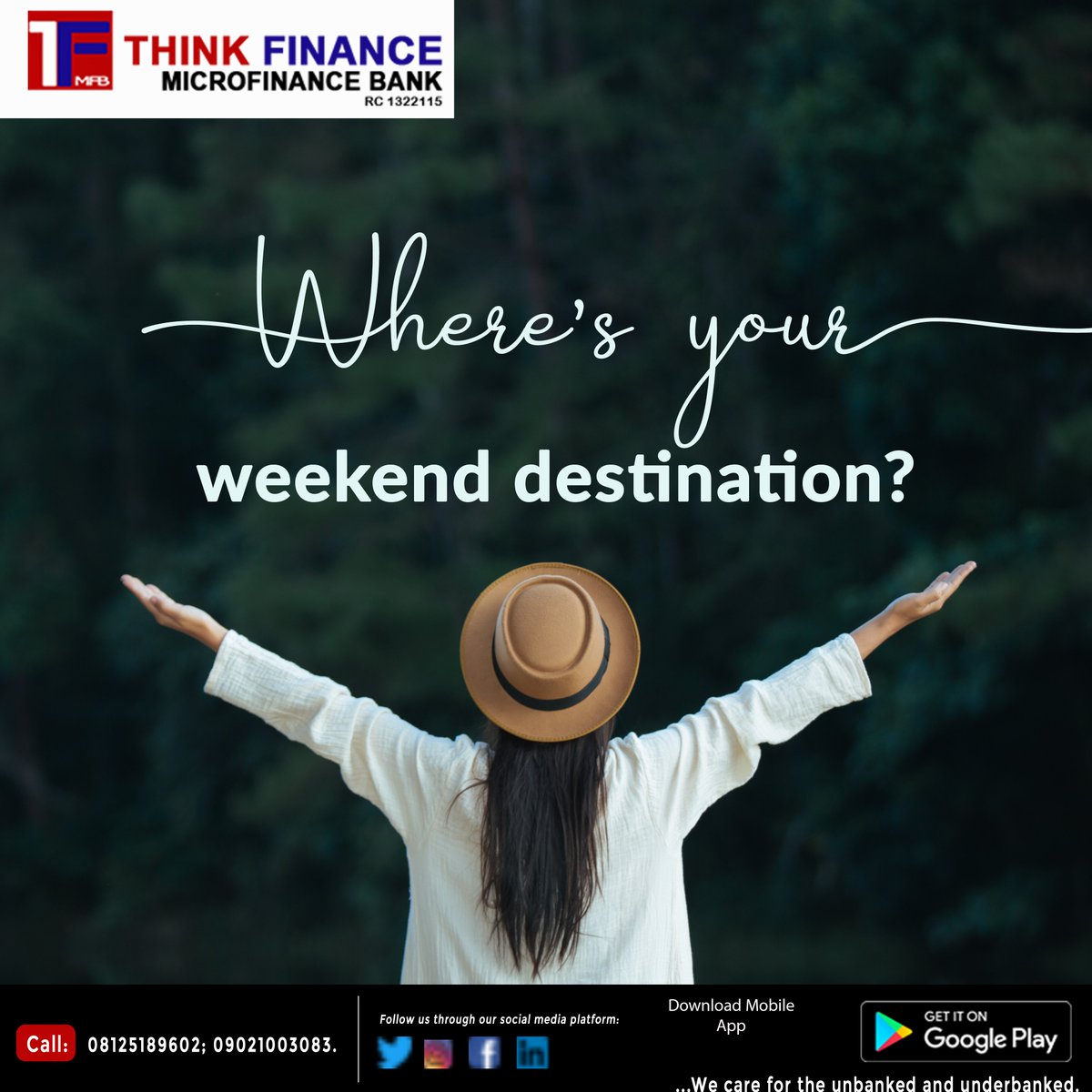 ThinkFinanceMFB's tweet photo. Five destinations to have a fantastic weekend:
1. Cinema
2. Beach
3. Arcade
4. Amusement Park
5. Swimming Pool...etc
Enjoy your Weekend!
#thinkfinance #finance #october #weekend #tgif https://t.co/56jvY6jsz6