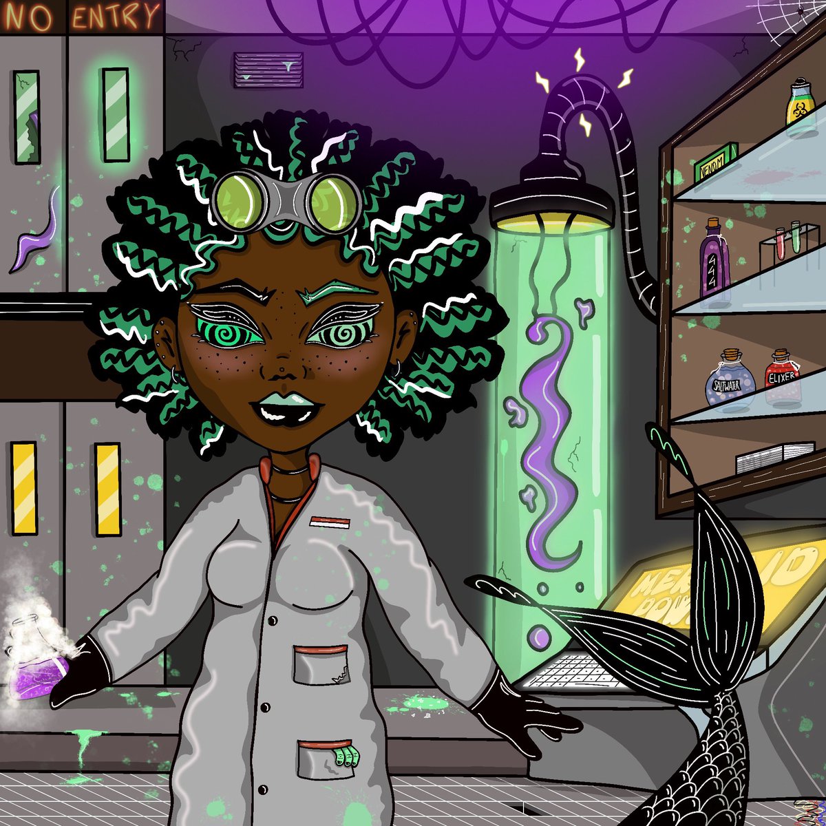 Halloween is getting closer🤩💚💜🖤

#WomeninNFTs #Web3 #NFTartist #NFT