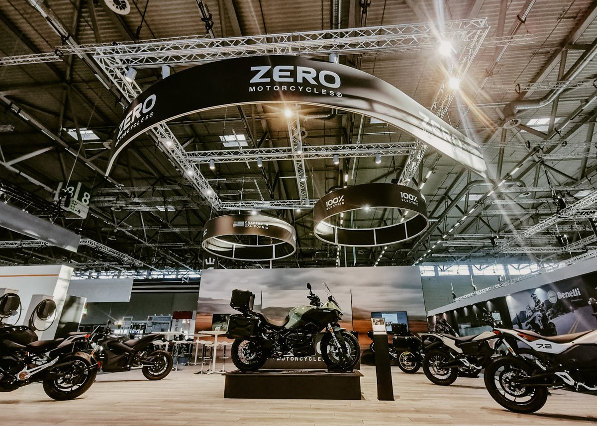 ZeroMC's tweet photo. Find us this weekend at @intermotcologne in Germany! Our European team has our entire 2023 model line on display for you to check out at the trade show.
⚡ October 6th - 9th from 10am - 6pm, see you there!
#Intermot #ZeroMotorcycles #Intermot2022 https://t.co/3H2YvL0FvK