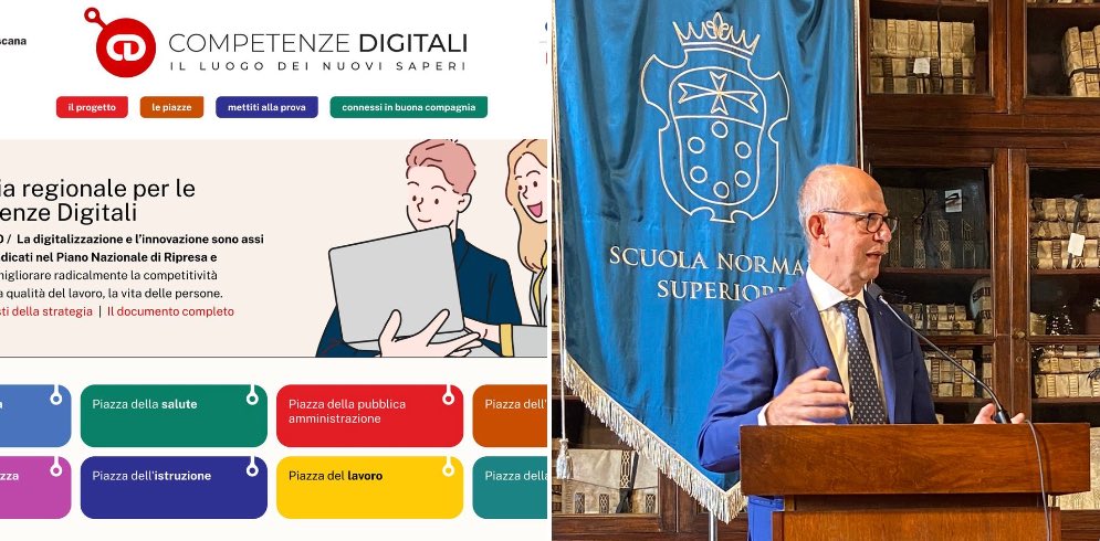 #Innovazione, online il nuovo sito regionale dedicato alle competenze digitali (regione.toscana.it/competenzedigi…): il portale è stato presentato oggi dall'assessore regionale alla digitalizzazione <a href="/StefanoCiuoffo/">Stefano Ciuoffo</a> durante l'<a href="/Internetfest/">Internet Festival</a> a Pisa w3.webrt.it/iYnzY