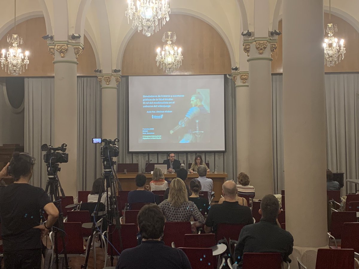 IRCVM's tweet photo. I acabem el #IICIRCVM amb la ponència final, que impartirà Juan Francisco Jiménez Alcázar (Universidad de Murcia), titulada “Simuladores de historia y aventuras gráficas de la Edad Media: el rol del medievalista en el universo del videojuego”. https://t.co/56iMyjCwPV