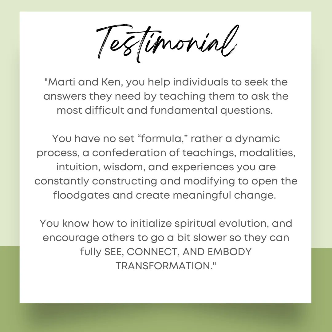 A few kind words from one of our amazing clients. 
We truly enjoy helping people and watching their lives transform after working with us.