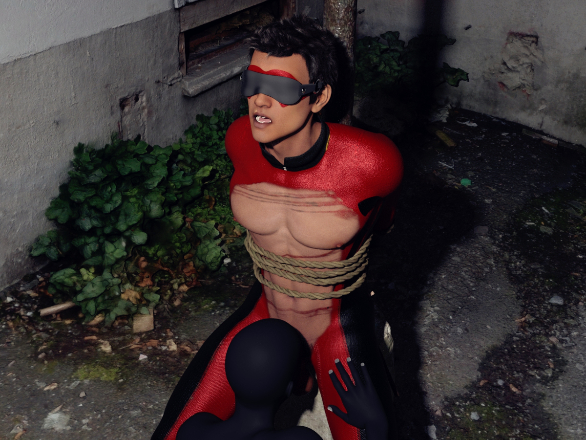 [R-18] 赤豹第15集/Red Leopard part 15 #ヒーロー #3D #筋肉 #緊身衣 #RedLeopard #赤豹 #捆綁 pixiv.net/artworks/10175…