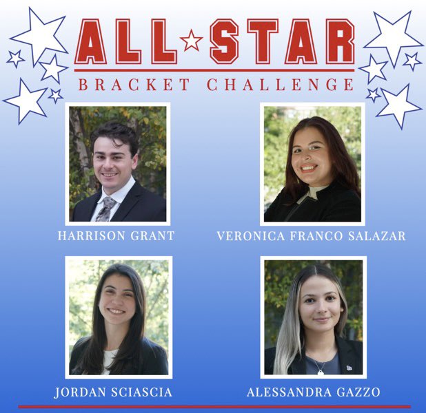 Kicking off our first competition of the semester today, please join us in wishing our competitors luck as they take on the All Star Bracket Challenge! #mocktrial #allstarbracketchallenge