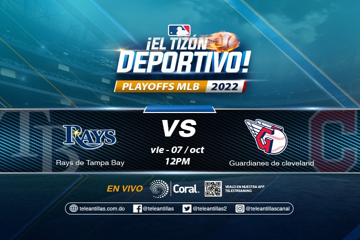 TeleAntillas10's tweet photo. Sintoniza ahora mismo la #MLB por #ElTizonDeportivo el partido #RaysdeTampaBay 🔥🔥 VS #GuardianesdeCleveland por #Coral39.
También lo puede ver descargando nuestra App #Telestreaming📱
¡Béisbol de las Grandes Ligas!
#ElTizonDeportivo #MLBporCoral #MLB2022 https://t.co/sChgPfatuL