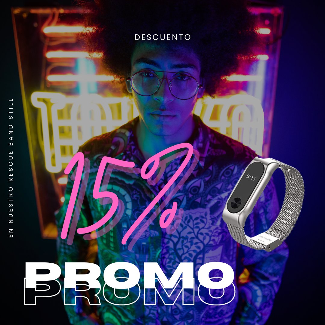 LLEGA NUEVA PROMOCIÓN!!!😋😋⌚️⌚️ SMART BAND STEEL ESTA DE REBAJAS!!! 
EL RELOJ QUE TODOS LOS JÓVENES QUIEREN TENER AHORA CON UN 15% DE DESCUENTO, NO LO DEJES PASAR!! #Smartrade #Discount #Teen #Watch