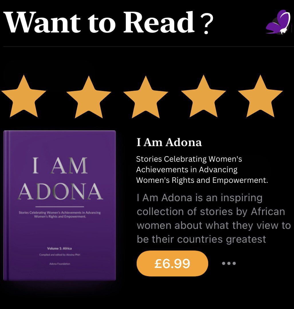 adonafoundation's tweet photo. I Am Adona is now available to pre-order! Link in bio 💜 All proceeds from book sales will be made available as a fund for community-based projects focussed on enhancing women’s rights (e.g. access to education, healthcare, finance, etc.) https://t.co/5qQciQH4fd