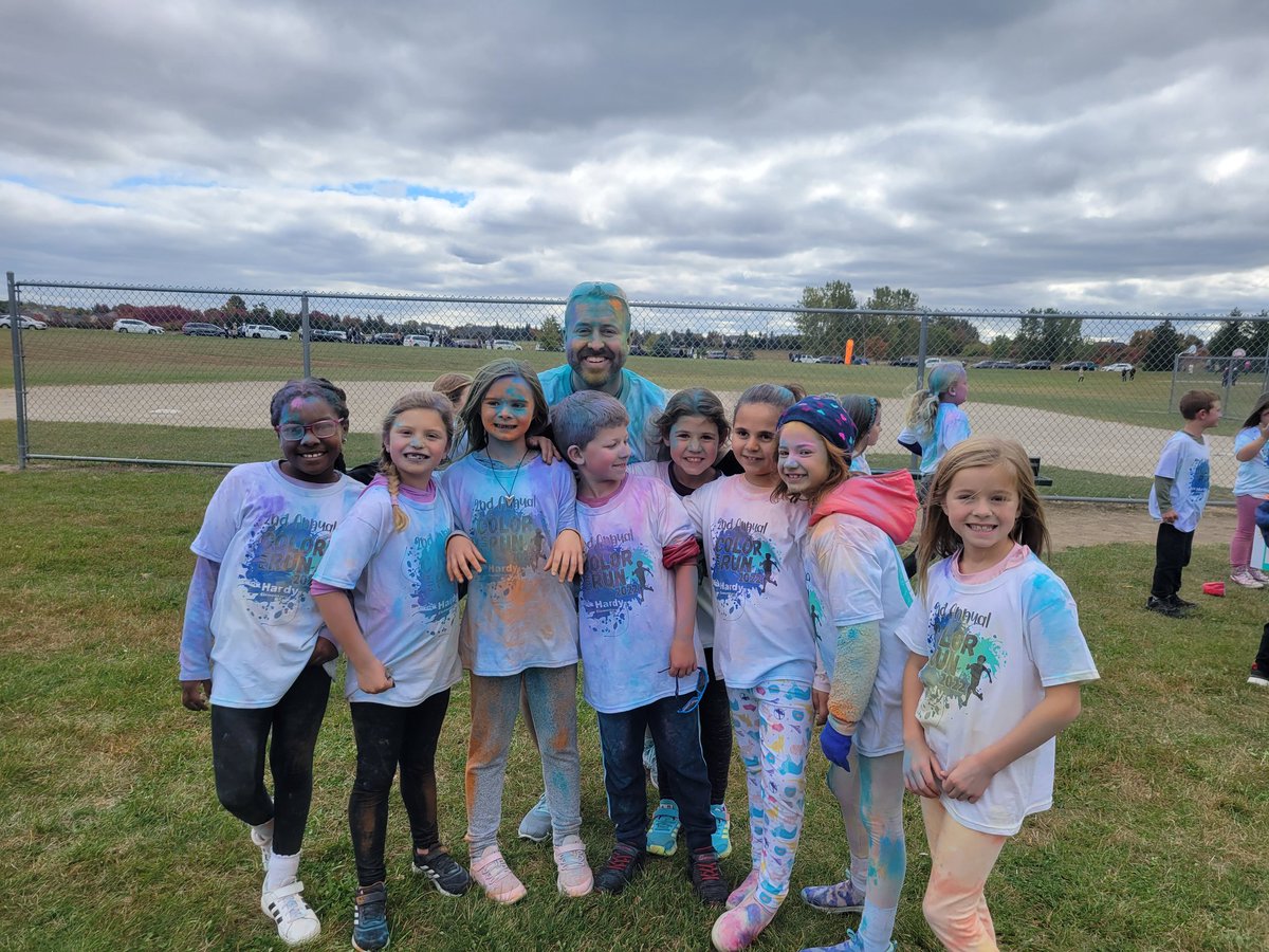 Color run fun today at Hardy!  We all had a blast!
