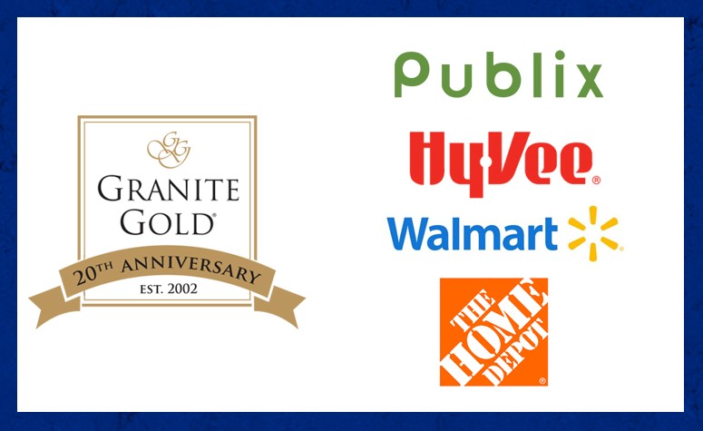 GraniteGold's tweet image. Celebrating 20 years . . . reaching more customers with expanded distribution in @Publix, @HyVee, @Walmart and @HomeDepot 

#anniversary #happybirthday #granitegold #StoneCareExperts #granitecountertops #marblecountertops #quartzcountertops #quartzitecountertops