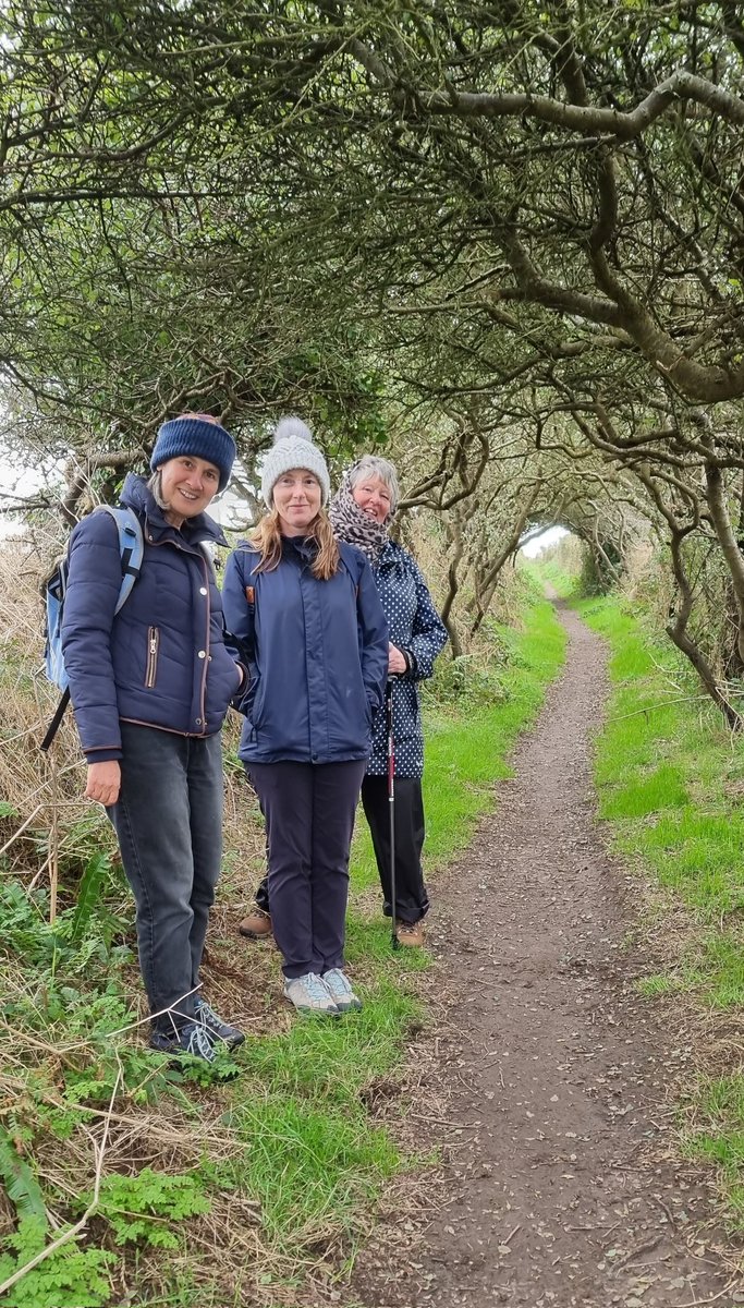 ruthrwltd's tweet photo. Thanks to the @StDavidsCath Cathedral's Education &amp; Pilgrimage Officer @TyrPererin for an inspiring #pilgrimage walk to St Non's Well ancient monument &amp; to St Non's Chapel built in 1930s 👍 We enjoyed it despite the horizontal rain 🌧 😀 https://t.co/GLOMErBoFZ