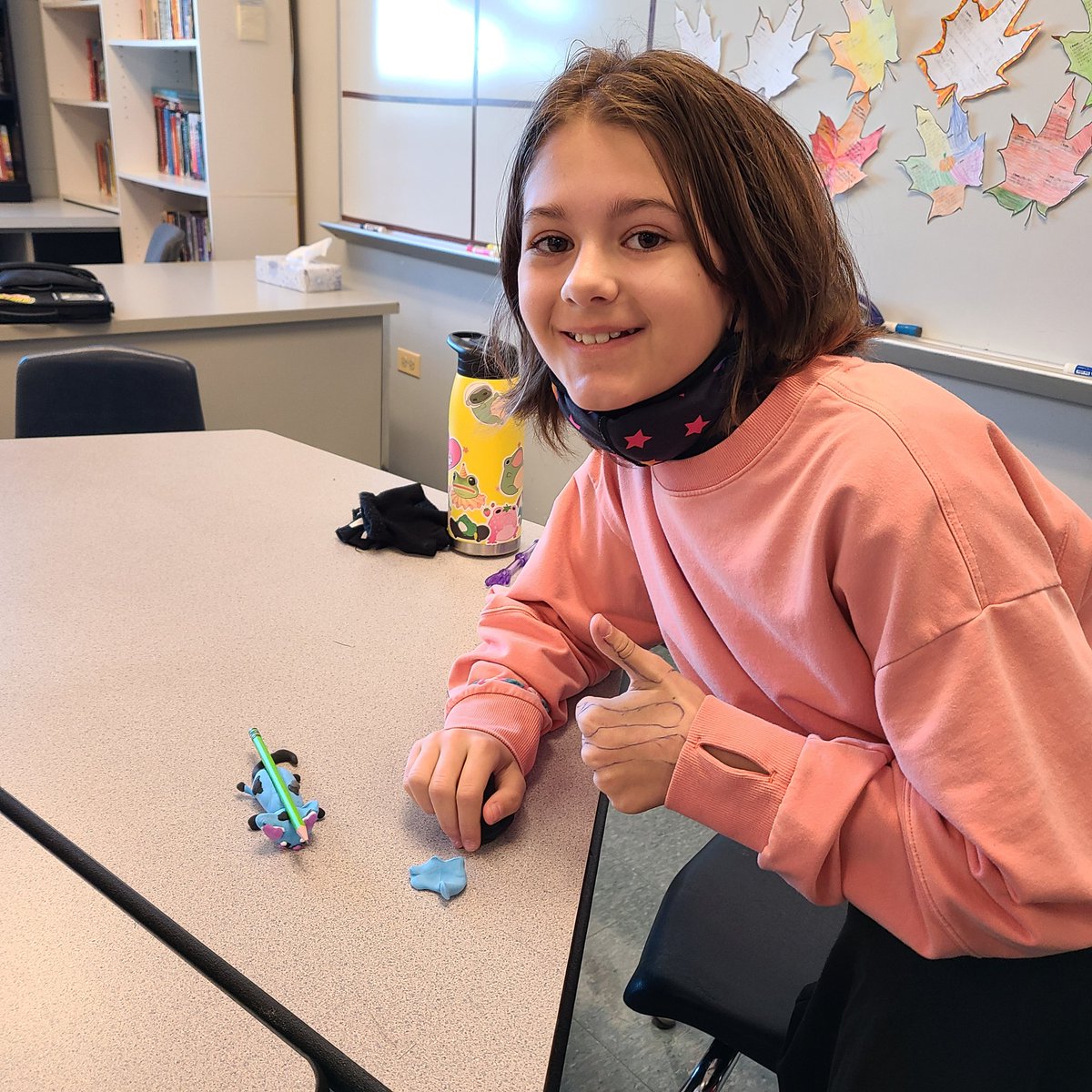 CorushMara's tweet photo. More: The writing process and a sculptor share so many commonalities! Sculpting and resculpting pencil holders. #prewrite #draft #write #revise #final #bettertogether @ms_dounis @HawthornMSS @District_73 https://t.co/lEVm0UrDT1