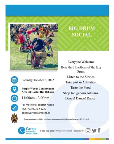 justgigi2021's tweet photo. Big Drum Social - October 8 (tomorrow!) at Purple Woods Conservation #CLOCA #bigdrum #IndigenousPeoples #durhamregion https://t.co/ErNA4p4ov1
