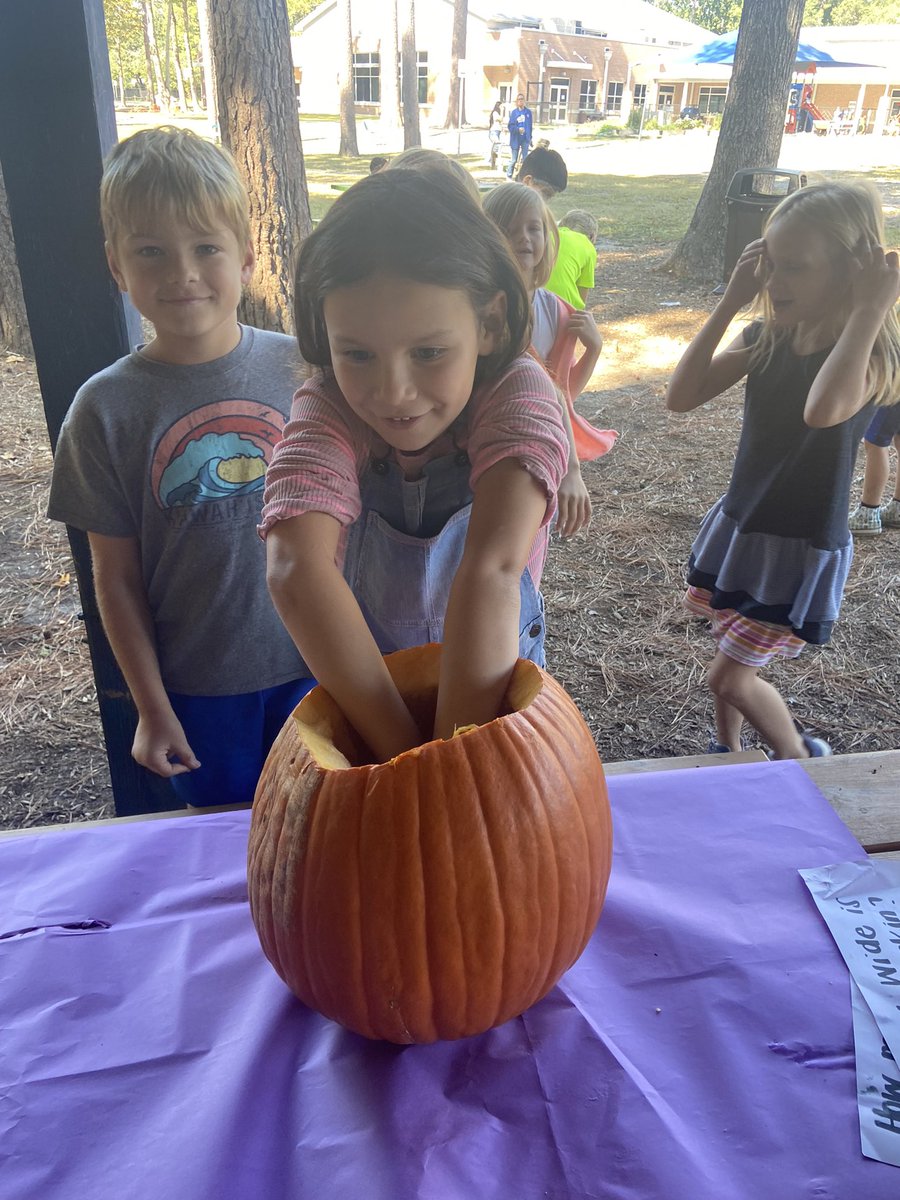 MrsMulligan_AOE's tweet photo. 🎃 Pumpkin Investigation
Today I suprised the class with a pumpkin lesson ! We measured the pumpkin using standard and non-standard tools. Each student estimates how many seeds they believe the pumpkin had inside. After we collected all of the seeds and grouped them in ten #aoes https://t.co/jFqe6nK138