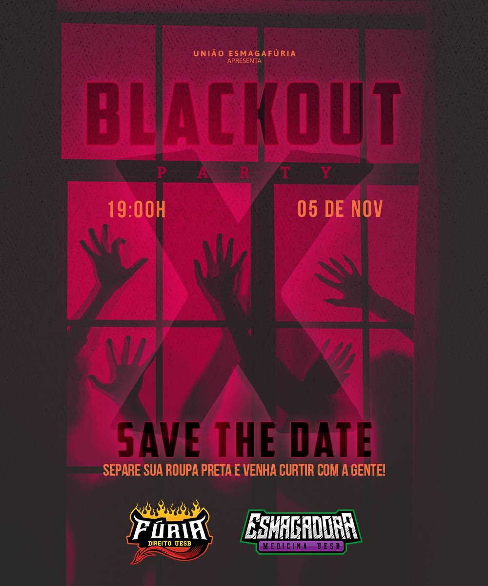 furiauesb's tweet photo. BLACKOUT PARTY! A união ESMAGAFÚRIA nunca decepciona 🔥 https://t.co/5JEe8GlMQX