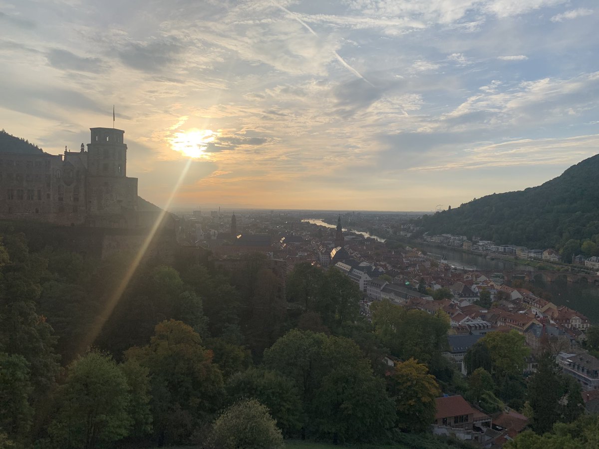 Lydiacious's tweet photo. Great afternoon in Heidelberg. Hiking, taking pictures, talking and drinking the sweetest wine I ever had: Federweißer! Energized for the next   #EMBOEvoEco Session!  @sonal_nd @purnimakovuri @lj_mihajlovic , Heidi, Benjamin and John https://t.co/eoq2fPj2U5