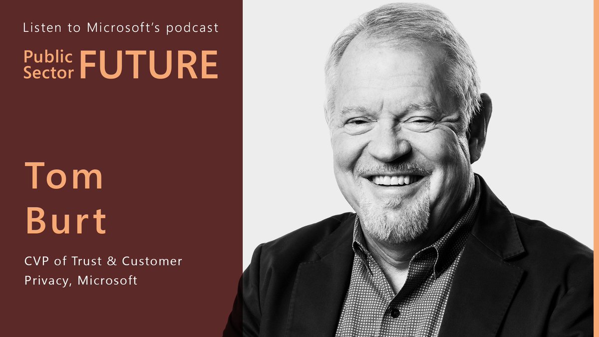 Join #PublicSectorFuture for #CybersecurityAwarenessMonth:

Tom Burt talks about working with Ukraine on #Cyberdefense, how organizations can be better prepared for future attacks and more. 

#BeCyberSmart and listen here: msft.it/6013dKpnR