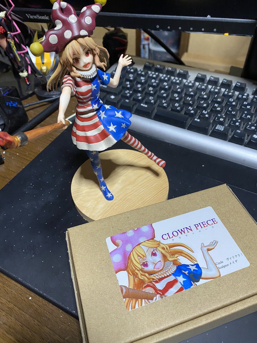 GoldPart5's tweet photo. いよいよ明日、東方紅楼夢開催です
旧作と新作にガレージキットクラウンピースを持っていきます　価格は5000
今年はグッズの島ではないので注意サークルヴァリクリ！にてお待ちしてます
#東方紅楼夢18
#東方紅楼夢
#紅楼夢
#クラウンピース https://t.co/jKl9mWWtwh