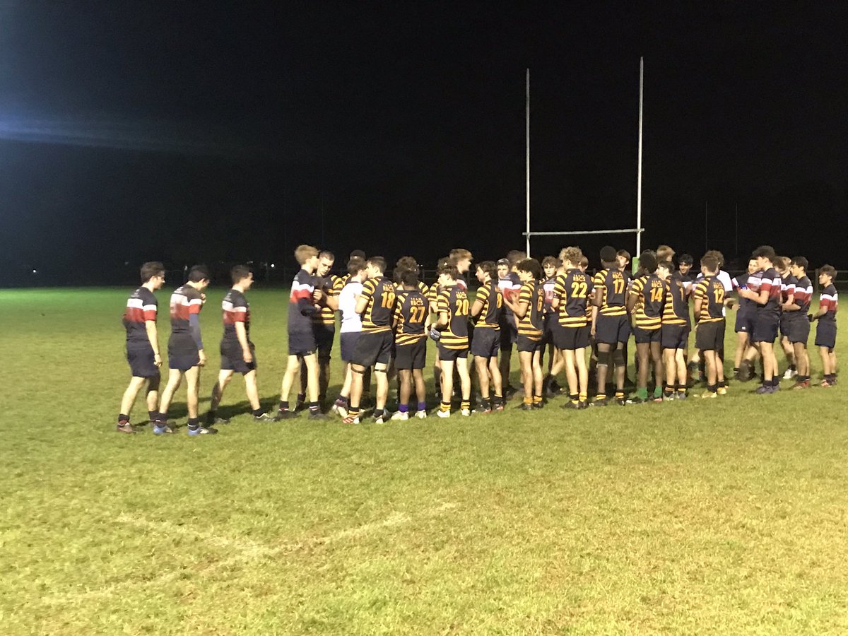 Hard fought victory for <a href="/ChurchersRugby/">Churcher's College Rugby</a> 2nd XV vs <a href="/RBCS_rugby/">RBCS Rugby Club</a> 8-5. First match under floodlights as well! Well done gents!
