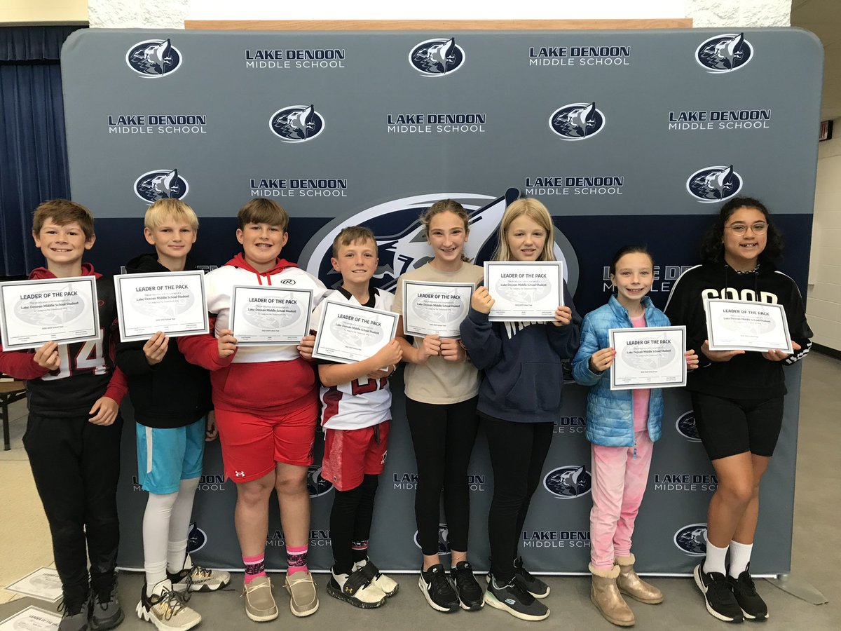 LakeDenoon's tweet photo. As we wrap up another week, we celebrate our Leaders of the Pack! #TimberwolfWay #5thGrade #6thGrade https://t.co/6S0pWzSvm6