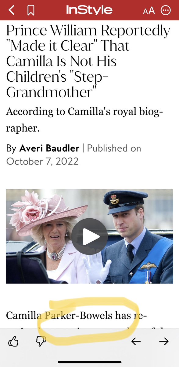 ChristyMonaco's tweet photo. We’ll, that’s kind of a shitty thing to do to the Queen Consort… @InStyle https://t.co/mvdIyvpT6j