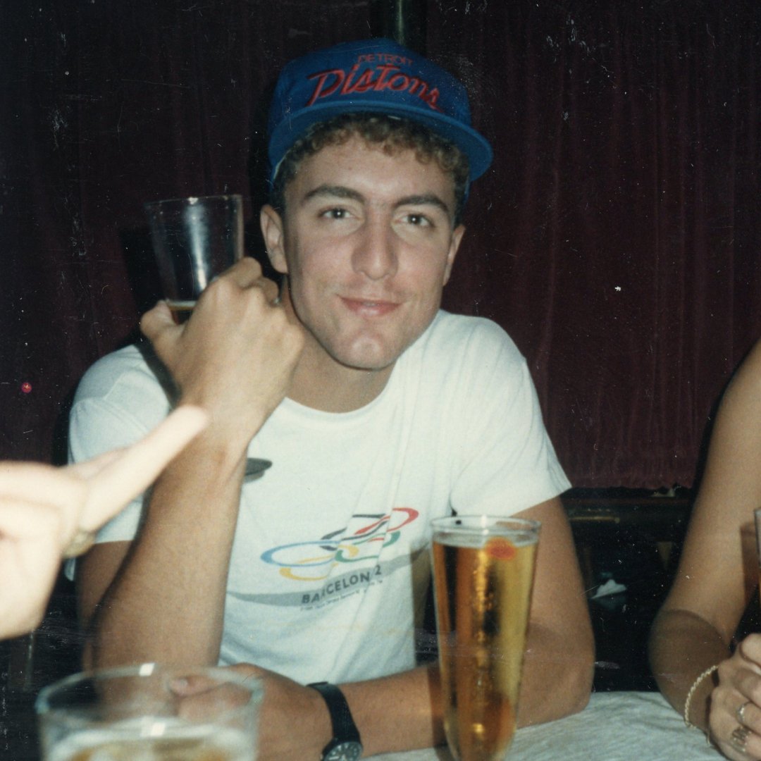 TheMoth's tweet image. Some story extras from this week's #MothRadioHour.
Terrance during his college years. &amp;amp; Nina wearing her mother's wedding sari.

Full Episode: bit.ly/3CbZiId