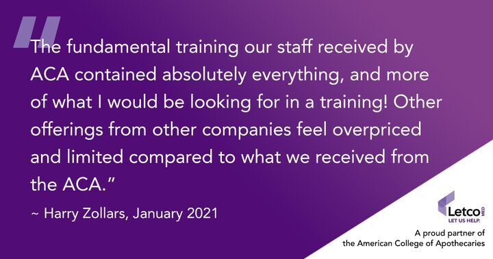Letco_Medical's tweet photo. The October #Education Value Program Discounts are now available! Earn discounts up to $400 on compounding training courses with ACA. Choose the training program recommended by your fellow compounders. Learn more at https://t.co/ULOhG01n8w. #WeTakeCompoundingPersonally #Letco https://t.co/H1qg8djF4L
