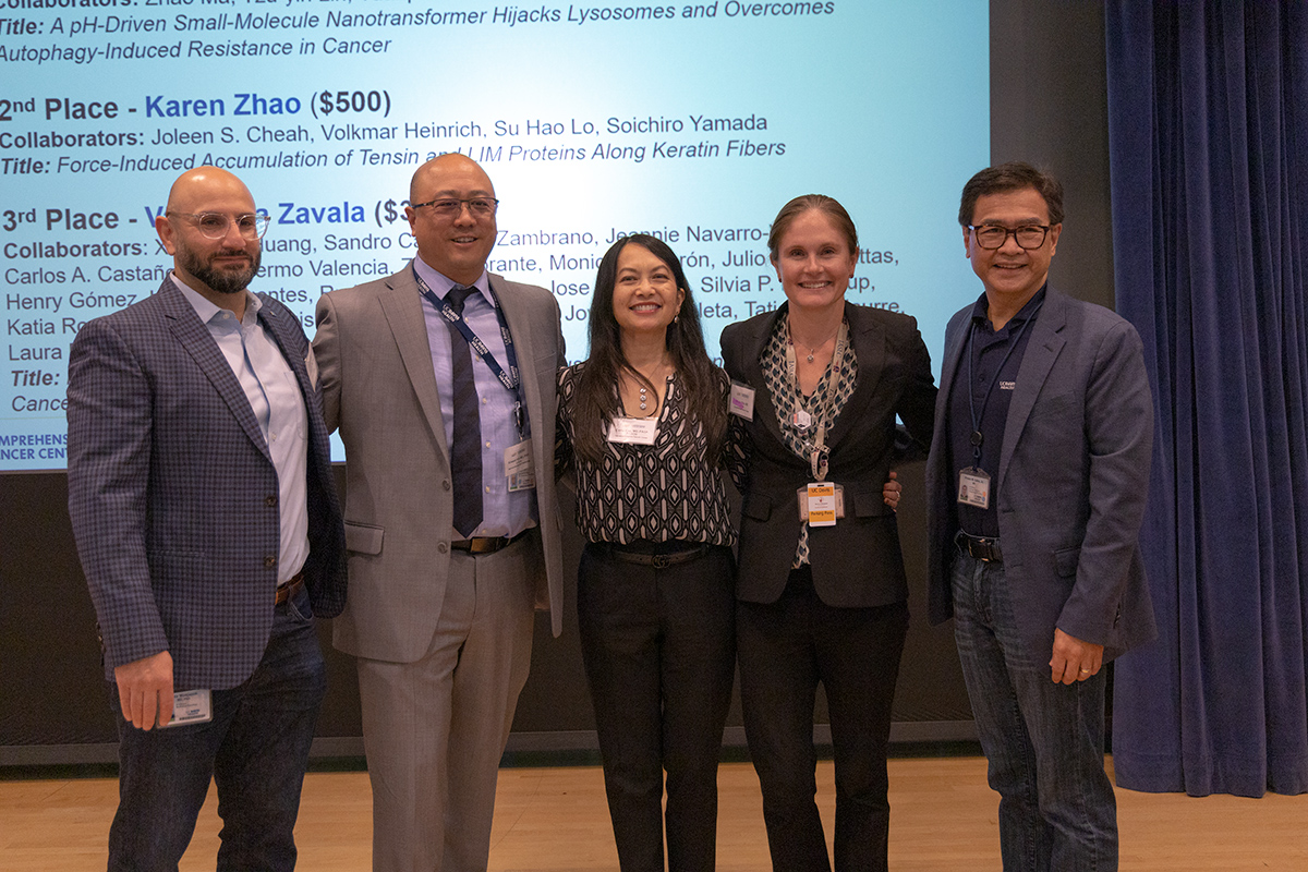 UCD_Cancer's tweet photo. Another successful cancer research symposium for @UCD_Cancer. Thrilled to have @CathyEngMD speak on behalf of @drgandara Lectureship on Developmental Therapeutics. Congrats to our poster session winners and thanks to all presenters. https://t.co/I1rh85BJ9s