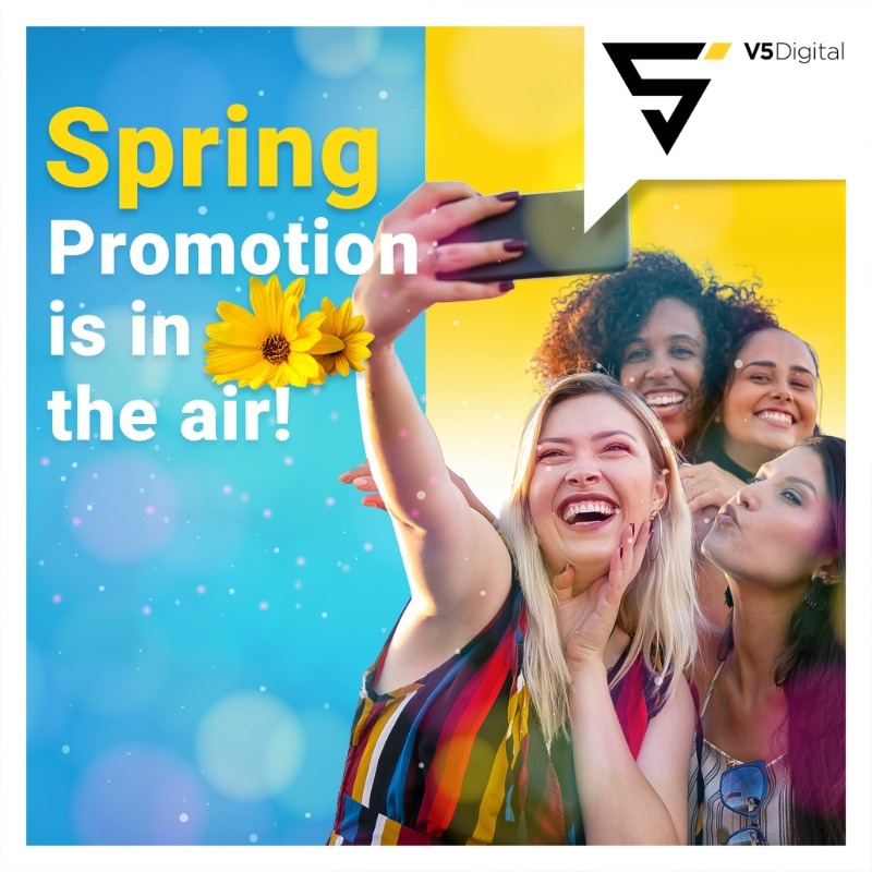 v5_digital's tweet photo. Would N$ 25 000 in prizes put a spring in your step? 🥳 
Revitalize your business by winning a Digital Strategy or Trends Session designed to spark new growth, 🌱 or celebrate the season with an Amazon Echo Dot Speaker and luxury @braaitime_na Hamper. 

#Spring #Digitalrefresh