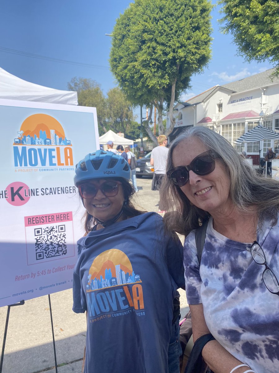 MoveLATransit's tweet photo. These K Line Riders now have their very own commemorative t-shirt, pin, and TAP card from the opening of the @metrolosangeles #MetroKLine!
Join our Scavenger hunt by registering here: https://t.co/ZmSRU54GBl https://t.co/QIhD9kwVBF