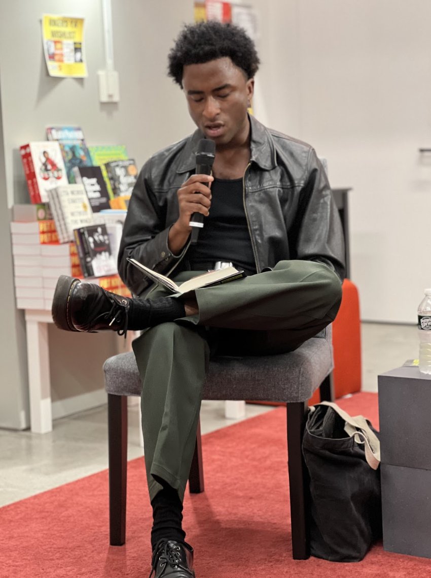 PENamerica's tweet photo. Yesterday, PEN America's Prison and Justice Writing hosted the NYC book launch for @prshakur and his debut memoir, WHEN THEY TELL YOU TO BE GOOD (@Tin_House) at @ptknitwear. (1/2) https://t.co/9lxMe8HKz0