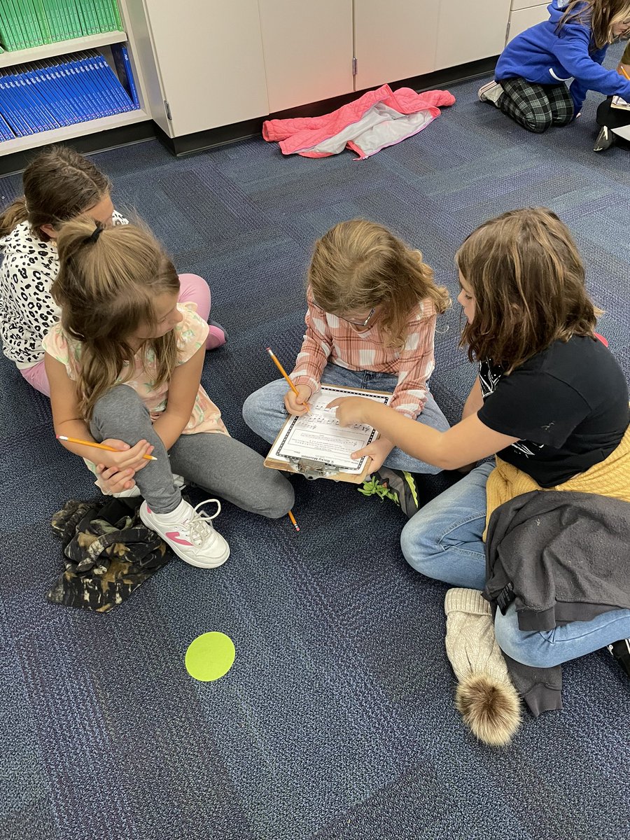Just my 3rd grade crew learning how to read music! Soon they will be playing the song on the xylophone! <a href="/KurtzElementary/">Paws the Cougar</a>