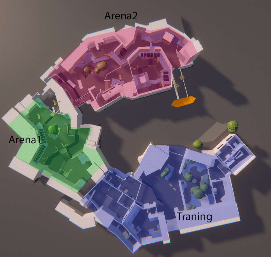 Here is my combat arena design homework for the XYZ School #OutBlock course.
#leveldesign 
For more:
Natalia Stepanova - Combat arena blockout blocktobe.artstation.com/projects/3qkYNm