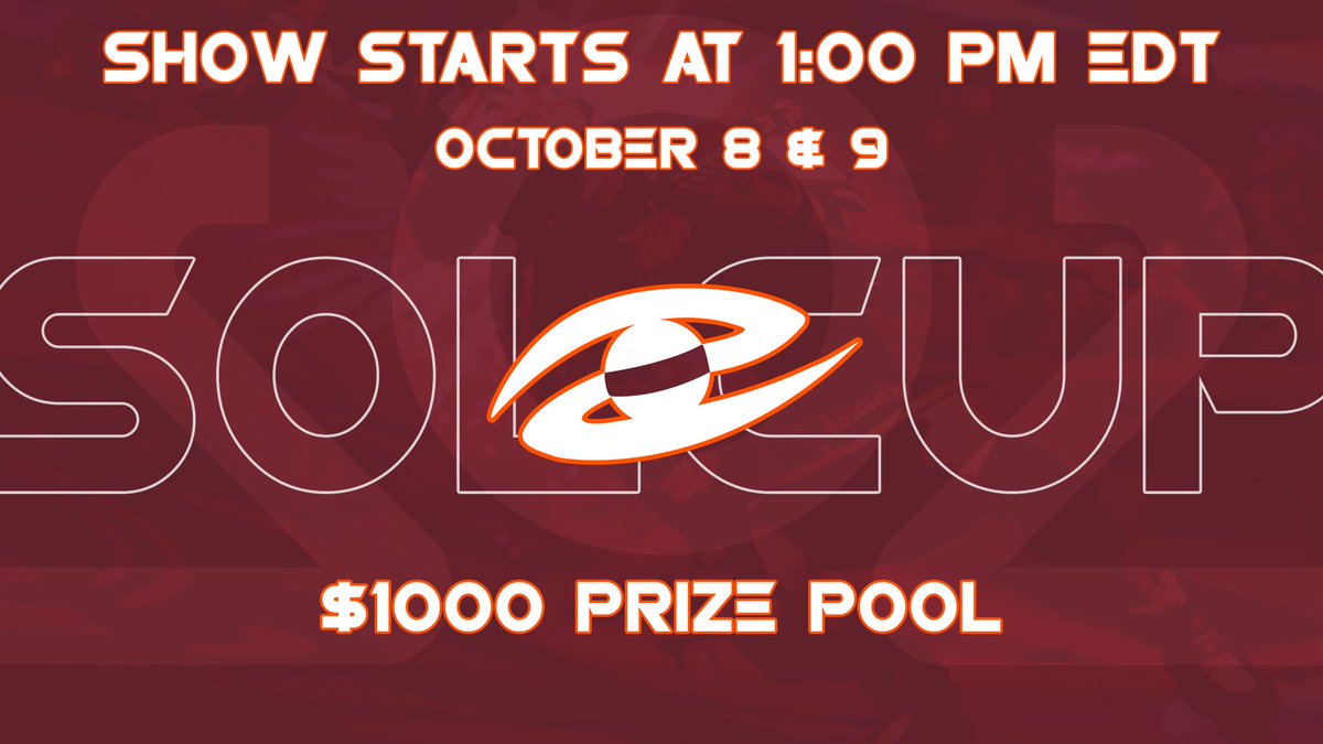 #SolCup2022 starts TOMORROW.

⏰Show time: Preshow begins at 1:00 PM EDT

⚔️Games begin at 1:30 PM EDT

🔗Streamed at: twitch.tv/infintylec

(SAME START TIMES FOR OCTOBER 8 &amp; 9)

👀Click the link in the game to go straight to our twitch channel.

<a href="/RollerChampions/">Roller Champions</a>