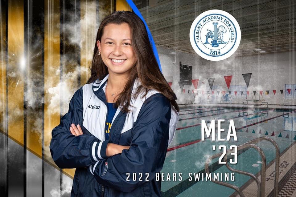 AMarathakis's tweet photo. 🚨RECORD BROKEN🚨 Congratulations Mea on breaking the 100 Freestyle pool record - on senior day‼️ With a time of 54.31 she also qualifies for States👏🏼‼️ #AcademyWay @thealbanyacademies @sect2athletics @nysphsaa @ColonialCouncil https://t.co/6WEpADdni0