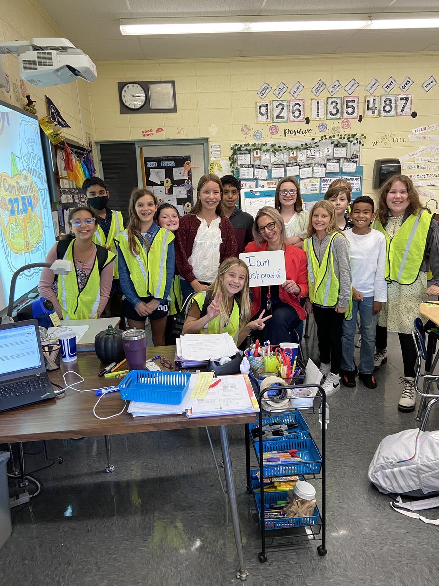 Deb58201864's tweet photo. My 5th graders love “Finish the Sentence Friday” so much they wanted to share… Thank you @melandyk for coming!!  @MtView07836 @ZywickiR https://t.co/MJAg2kyoSo