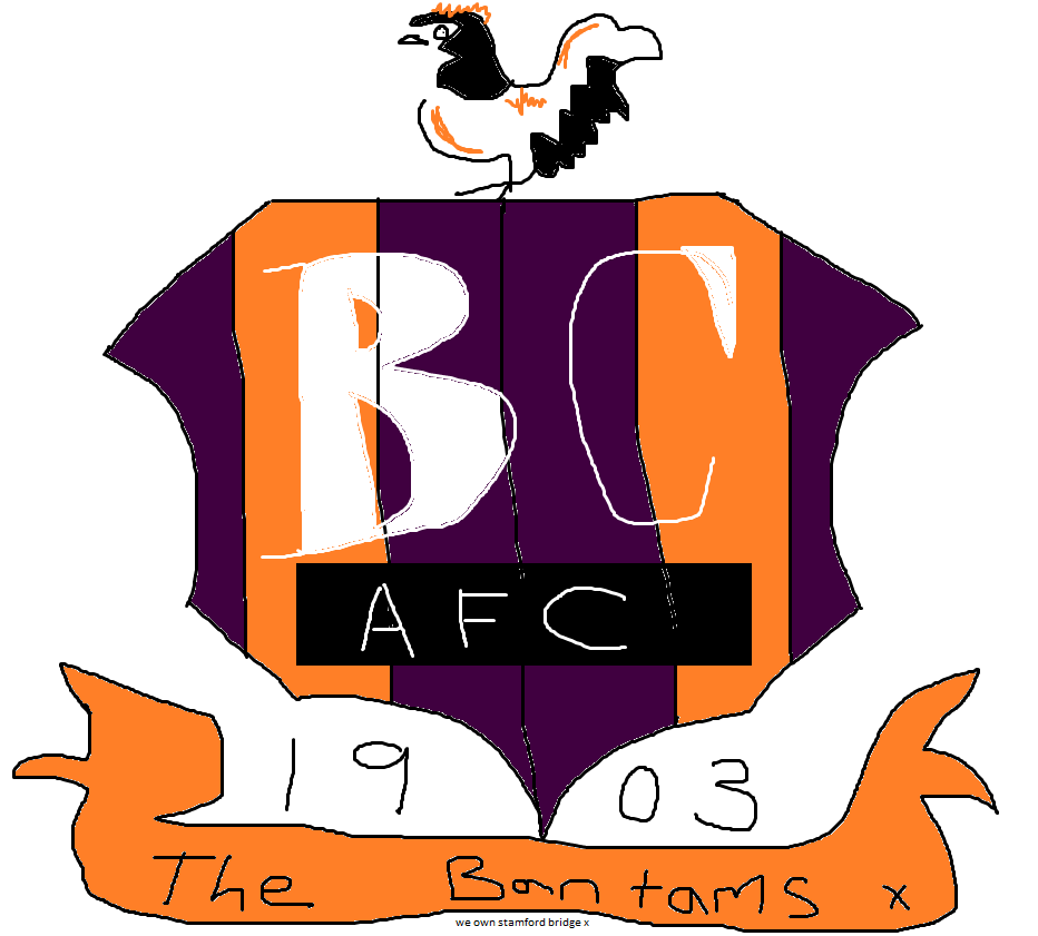 user6851839728's tweet photo. @officialbantams i heard from your godly fans that you are introducing a new logo, how about you consider mine? a classic logo that everyone knows and loves while showing off the year this historic club was founded. i hope you will chose my masterpiece over your new one x https://t.co/SyytDoHWxr