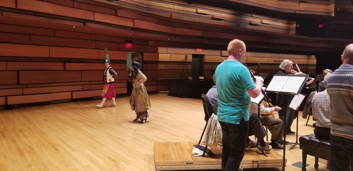 KingstonBaroque's tweet photo. We had a terrific dress rehearsal today! So fun to see it all come together. Le Bourgeois Gentilhomme is tonight at 7:30 @queensuisabel. Tickets are available at the door. 🎟 Doors at 7pm. 🎶🎻💃 https://t.co/gcUvSk9HTV