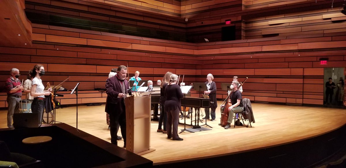 KingstonBaroque's tweet photo. We had a terrific dress rehearsal today! So fun to see it all come together. Le Bourgeois Gentilhomme is tonight at 7:30 @queensuisabel. Tickets are available at the door. 🎟 Doors at 7pm. 🎶🎻💃 https://t.co/gcUvSk9HTV