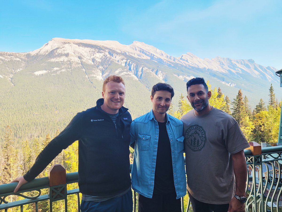 vena_medical's tweet photo. DAY 2- The Vena Medical team is taking in the views of Banff National Park between sessions at the 5T Stroke Conference!
Make sure to connect and learn more about how the Vena Balloon Distal Access Catheter is #accessingthefuture of #stroketreatment!
#NeuroTwitter #StrokeCare https://t.co/JTH7e274De