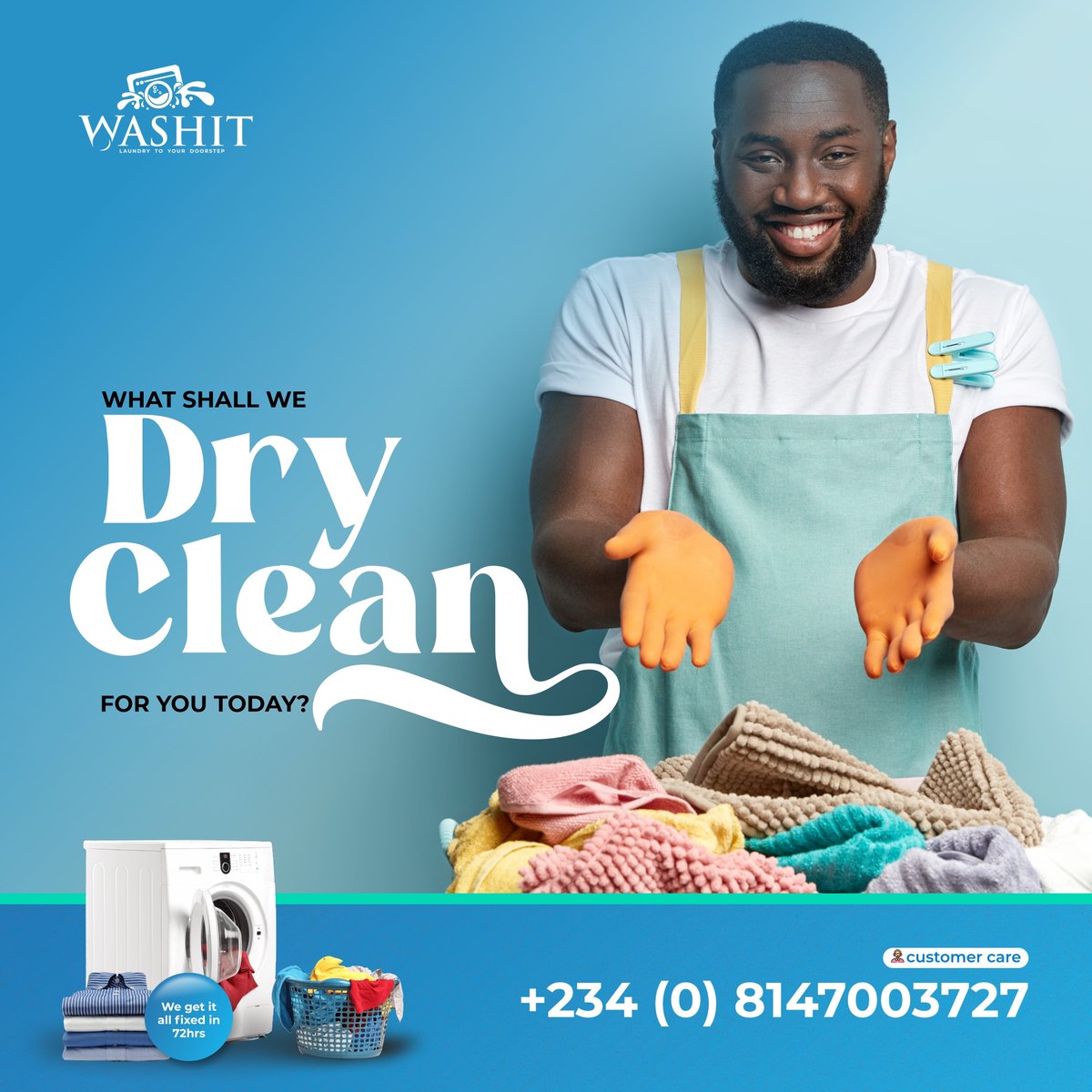 Washit_ng's tweet photo. Not all clothes are made the same. Some require #washing, while some require quality #drycleaning. And we are masters in it. Schedule a Pick up now by call/WhatsApp 08147003727
#Clothes #SteamPress #Washing #AllPurposeCleaner #Laundry #Iron #Hyderabad #DryCleaning https://t.co/0fp9sKlX9F