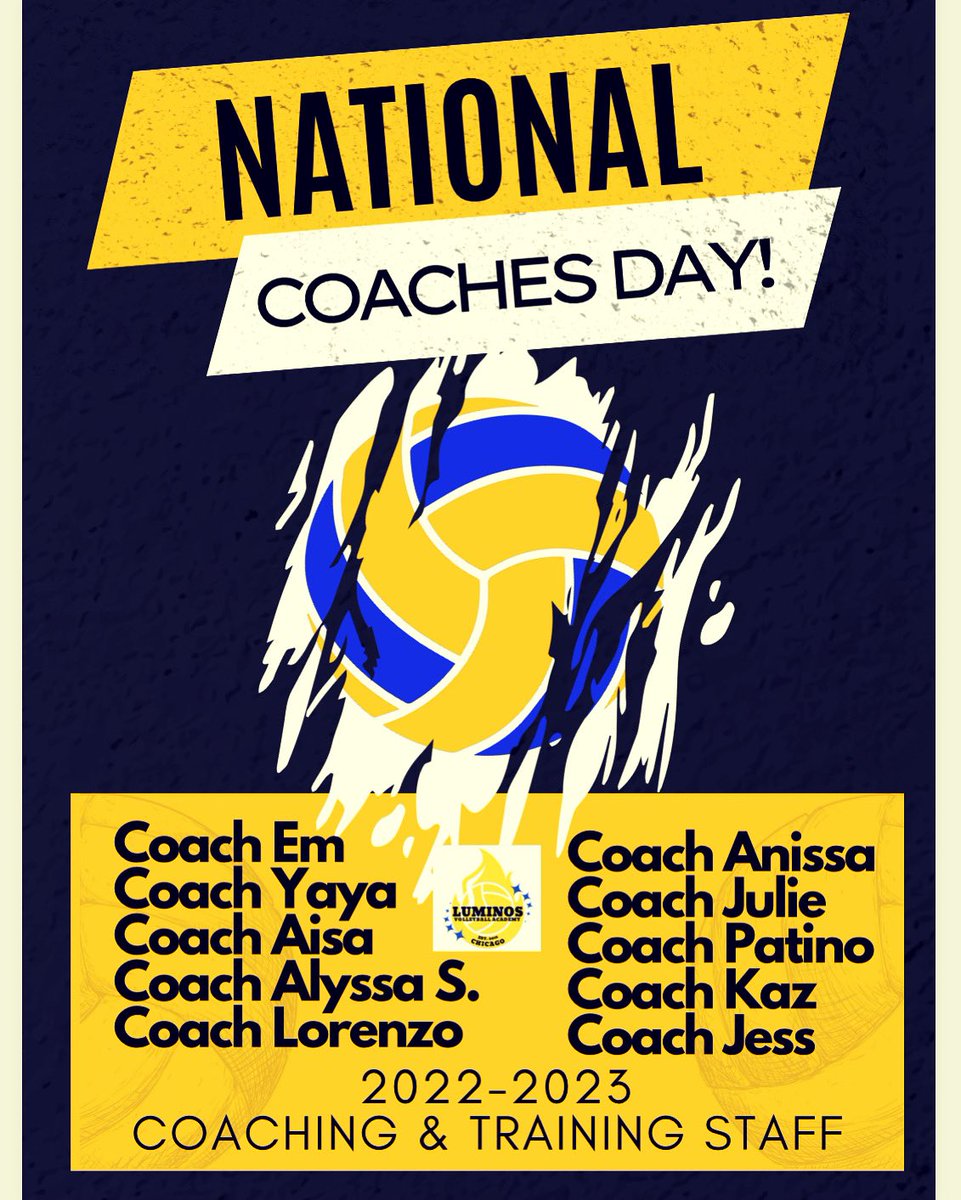 LuminosVBA's tweet photo. We’re off a day…but that’s not unusual. 🤭 Here is an intro to our coaching and training staff for the 2022-2023 season. #WeReady 💙💛💙💛 Bios to follow. https://t.co/pQDbcdPJv6