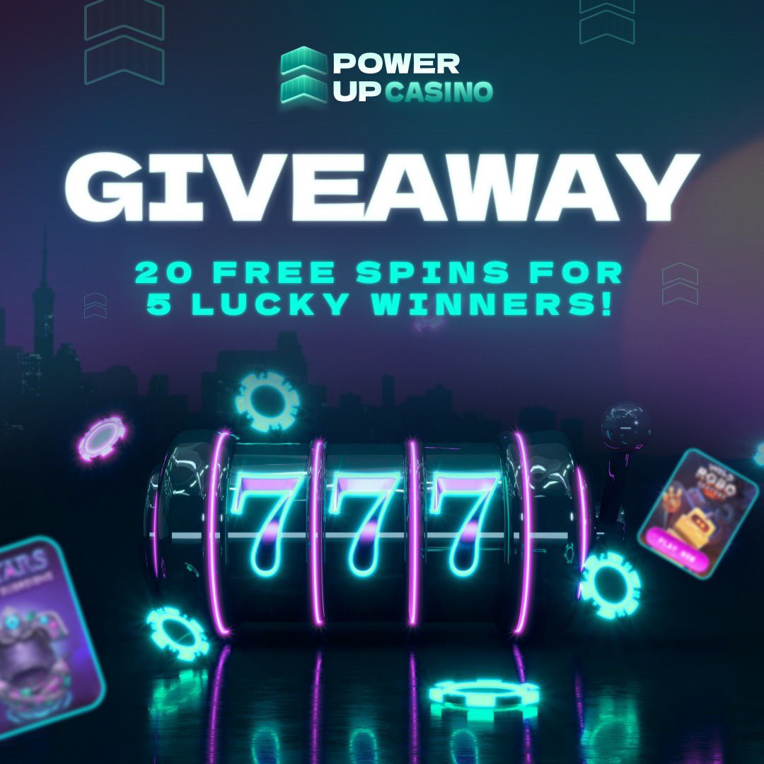 PowerUpCasino's tweet photo. GIVEAWAY ALERT ‼️ 

F*#k yeahhhh it's Friday, lets kick off the weekend, join us and spin it up!

🔁 RT this post
✅ FOLLOW our profile

5 winners will be announced Sat 8th at night!

+18. T&amp;C Apply. Play Responsibly 

#Giveaway #Casino #slots #gambling #FreeSpins #onlinecasino https://t.co/1MjY0Lkouw