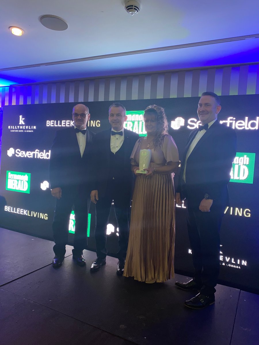 Ferm_Herald's tweet photo. Next up we have the Contribution to the Community Award.
Sponsored by @killyhevlin
Congratulations to winner, @legraphics
Highly Commended: Annagh Social Farm, TedX Enniskillen & O’Doherty’s Fine Meats
#FHBA22 @Severfieldplc @HomeofBelleek https://t.co/0xK6ytgHPC