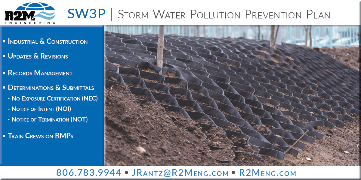 R2Meng's tweet photo. #R2MEngineering is your source for #StormWaterPollutionPreventionPlans. We develop #SW3Ps to help you obtain a #ConstructionGeneralPermit. We’re here to help you comply with the litany of environmental laws, we can manage your documentation, and even train your crews on BMPs. https://t.co/44Sm8dUKJR
