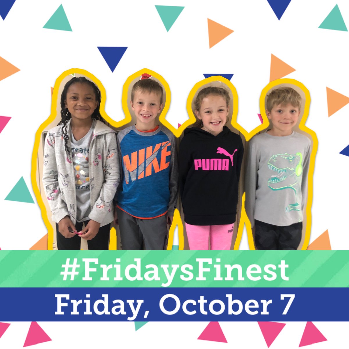 MeadowbrookGV's tweet photo. These 2nd graders are helpful to their teachers and classmates, kind and inclusive, and overall great leaders! Or more simply said, they are today's #FridaysFinest! #KindSafeReady https://t.co/jLpPwvhDy5