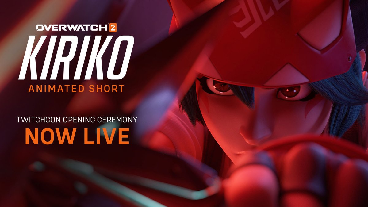 PlayOverwatch's tweet photo. The protector of Kanezaka strikes again. 

Tune in now for the Twitchcon Opening Ceremony to catch the 🌎WORLD PREMIERE🌎 of “Kiriko”, an all-new Overwatch animated short film.

👀 https://t.co/H893HA1OI9 https://t.co/zZC2lEoZm6